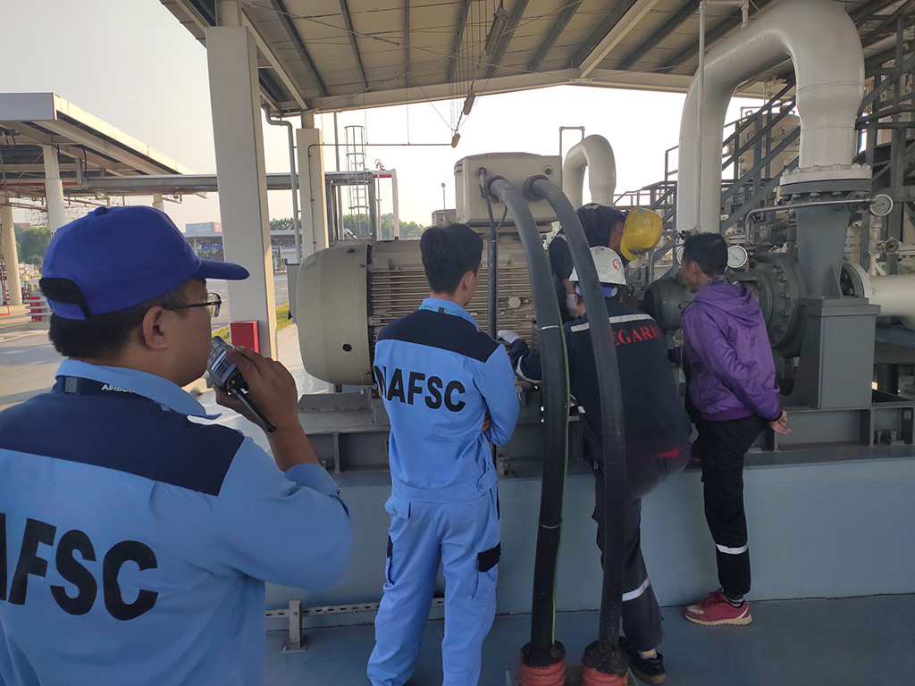 Maintenance of the receiving pump system