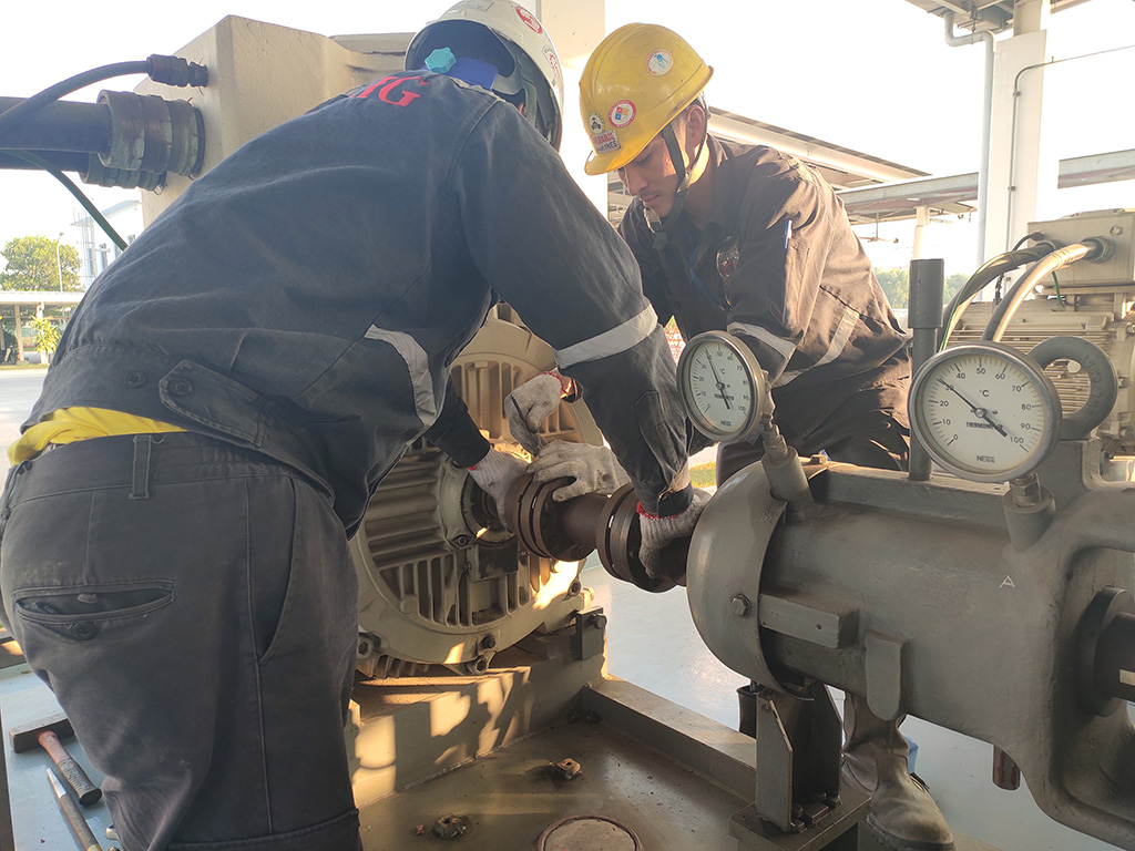 Maintenance of the receiving pump system