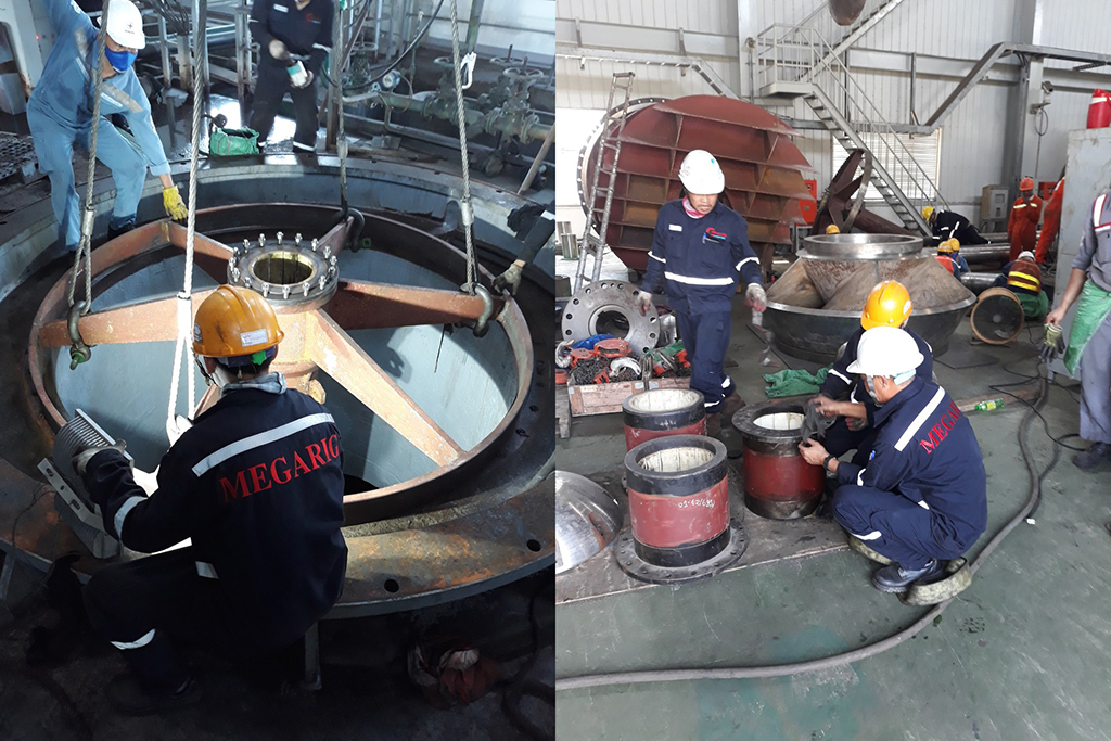 Sửa chữa bơm tuần hoàn, máy nghiền than