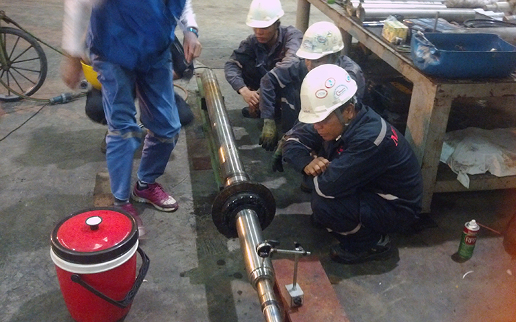 Repair, maintenance, dynamic balancing of pump impellers